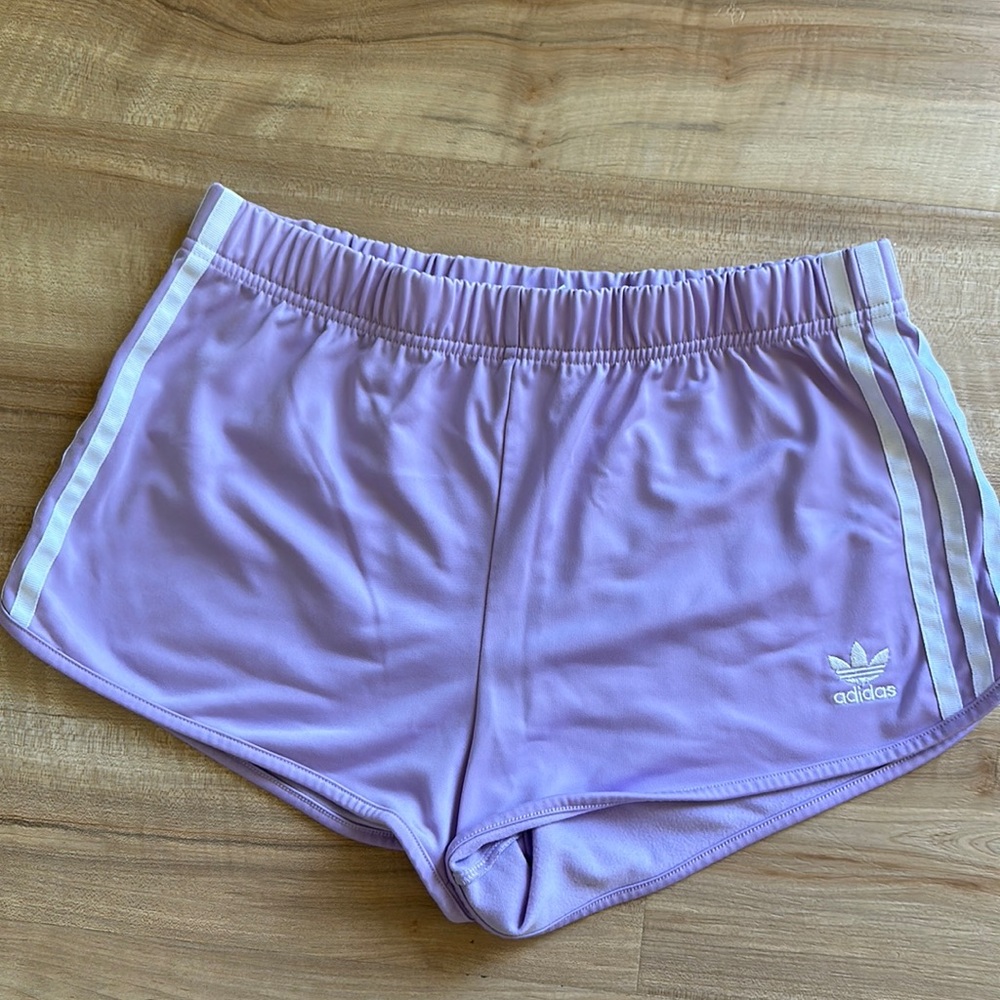 Adidas original purple shorts size small